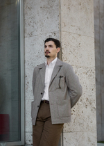 Рубашка button-down (с воротником на пуговицах) из сирсакера в молочную полоску