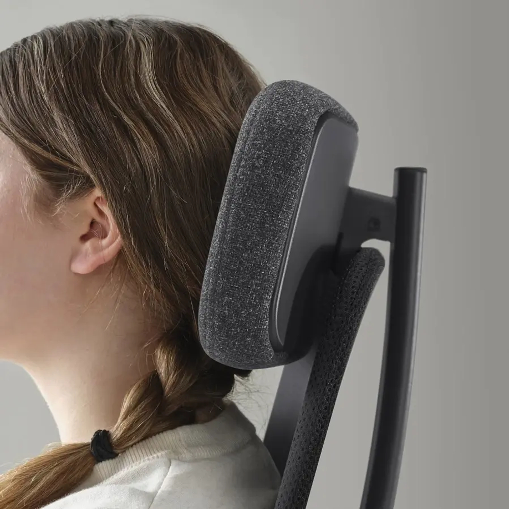 Офисный стул с подлокотниками - IKEA JÄRVFJÄLLET/JARVFJALLET/ЖАРВФЖАЛЛЕТ ИКЕА, темно-серый