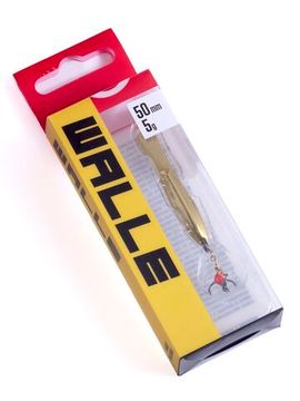 Блесна вертикальная зимняя Lucky John WALLE с цепочкой и тройником  50мм GC блистер