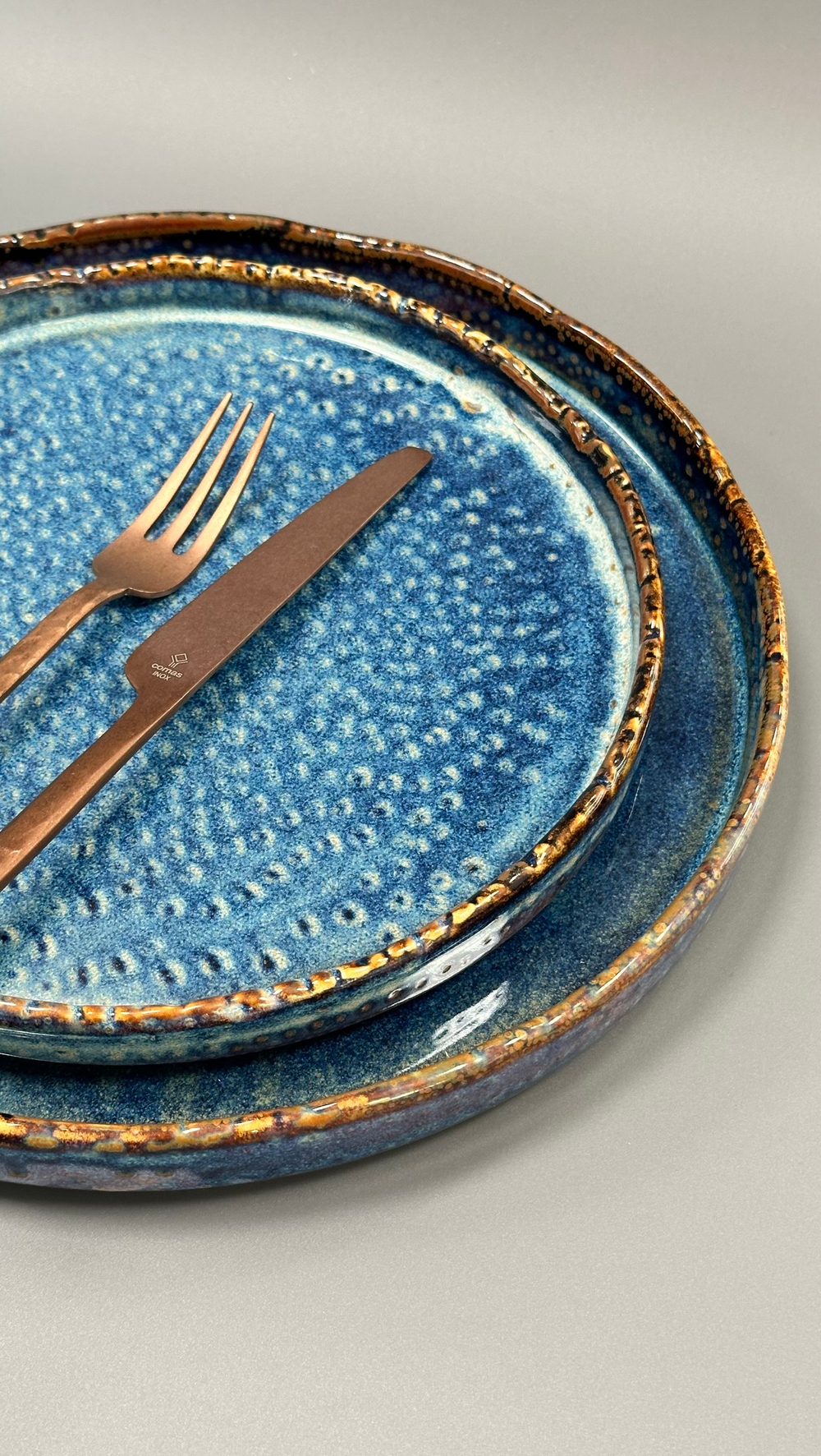 Тарелка с бортом 26*2,7 см,фарфор,серия "Aqua Blue" P.L.