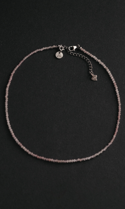 Чокер "Memo about Love&Luck" из розового кварца 33-38 см