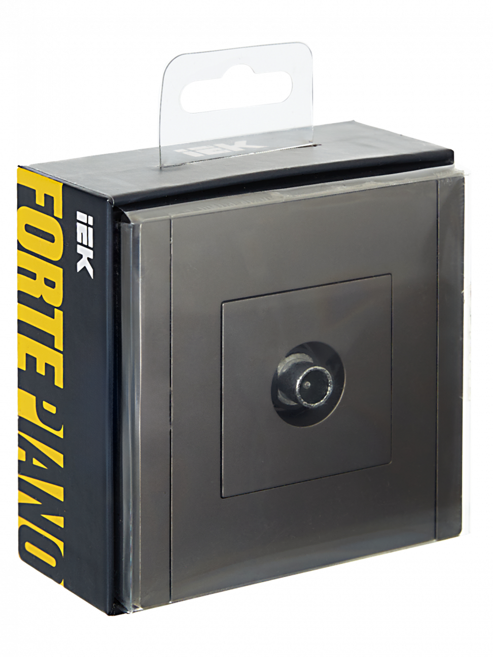 FORTE&PIANO Розетка TV проходная FP529 сталь IEK