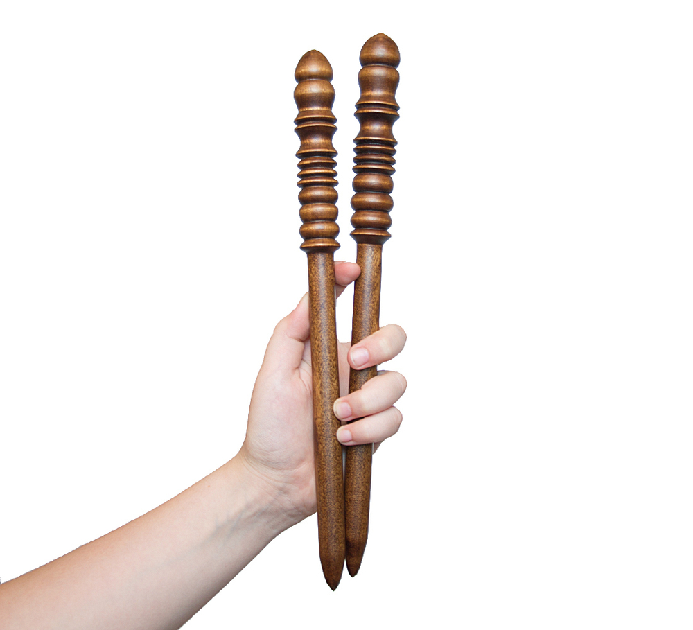 Спицы для вязания из дерева 10мм/305мм прямые береза #N3