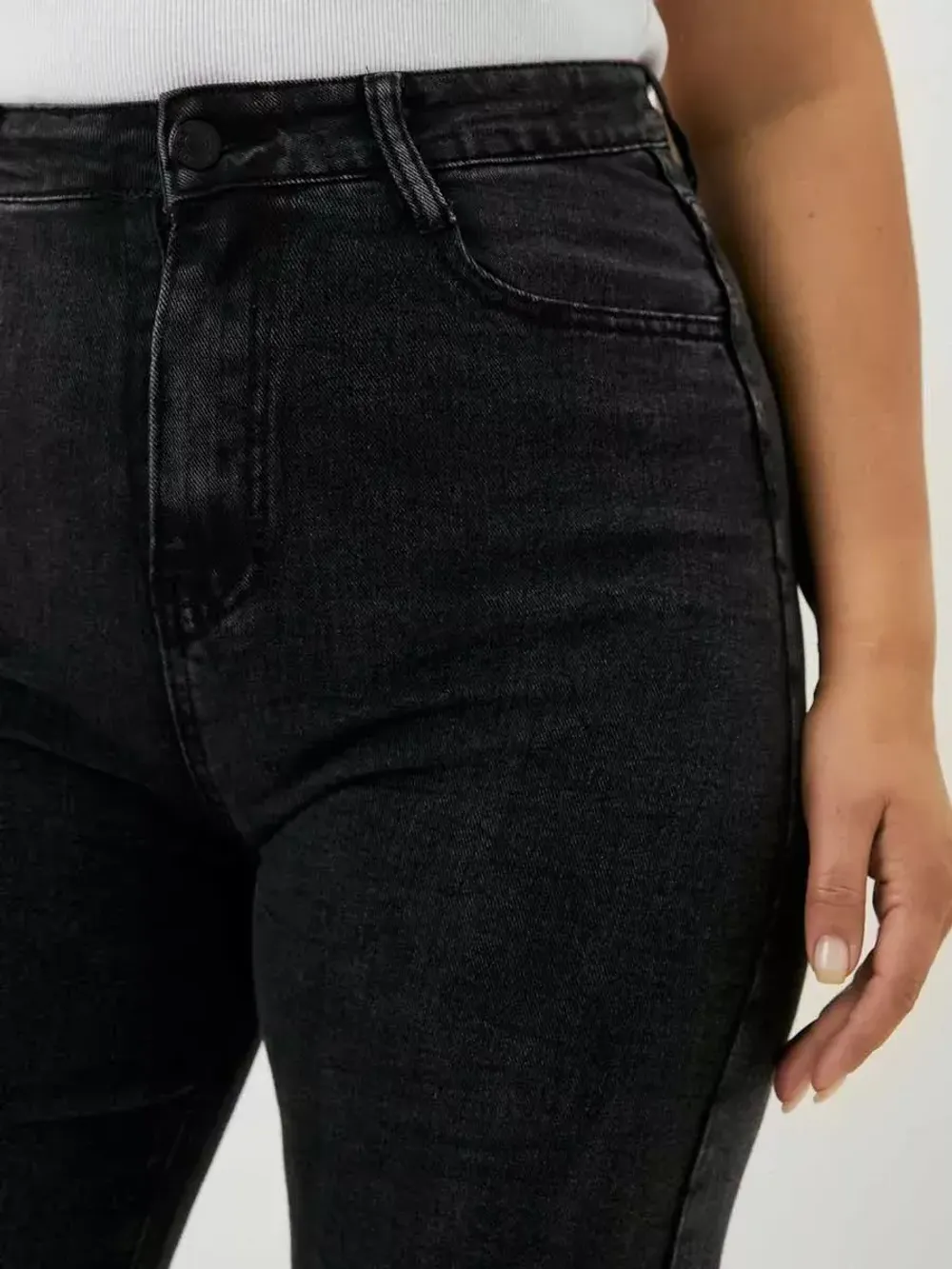 Джинсы палаццо широкие