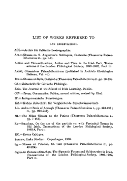 Old Irish paradigms and Selections from the old-Irish glosses: with notes and vocabulary | John Strachan