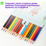 Карандаши цветные Berlingo "SuperSoft. Замки", 18цв., заточен., картон, европодвес SS00118