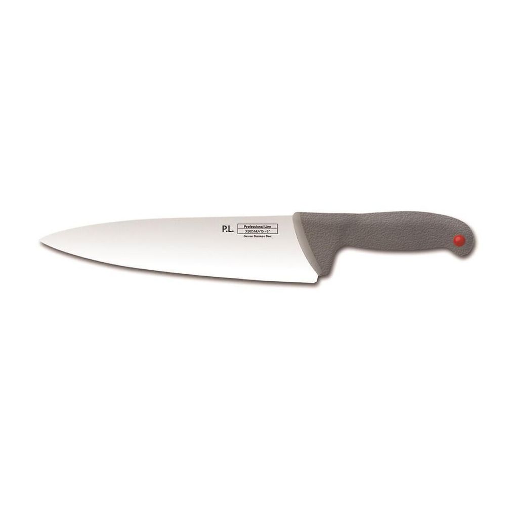 Нож поварской 20 см с цветными кнопками PRO-Line серая ручка P.L. Proff Cuisine