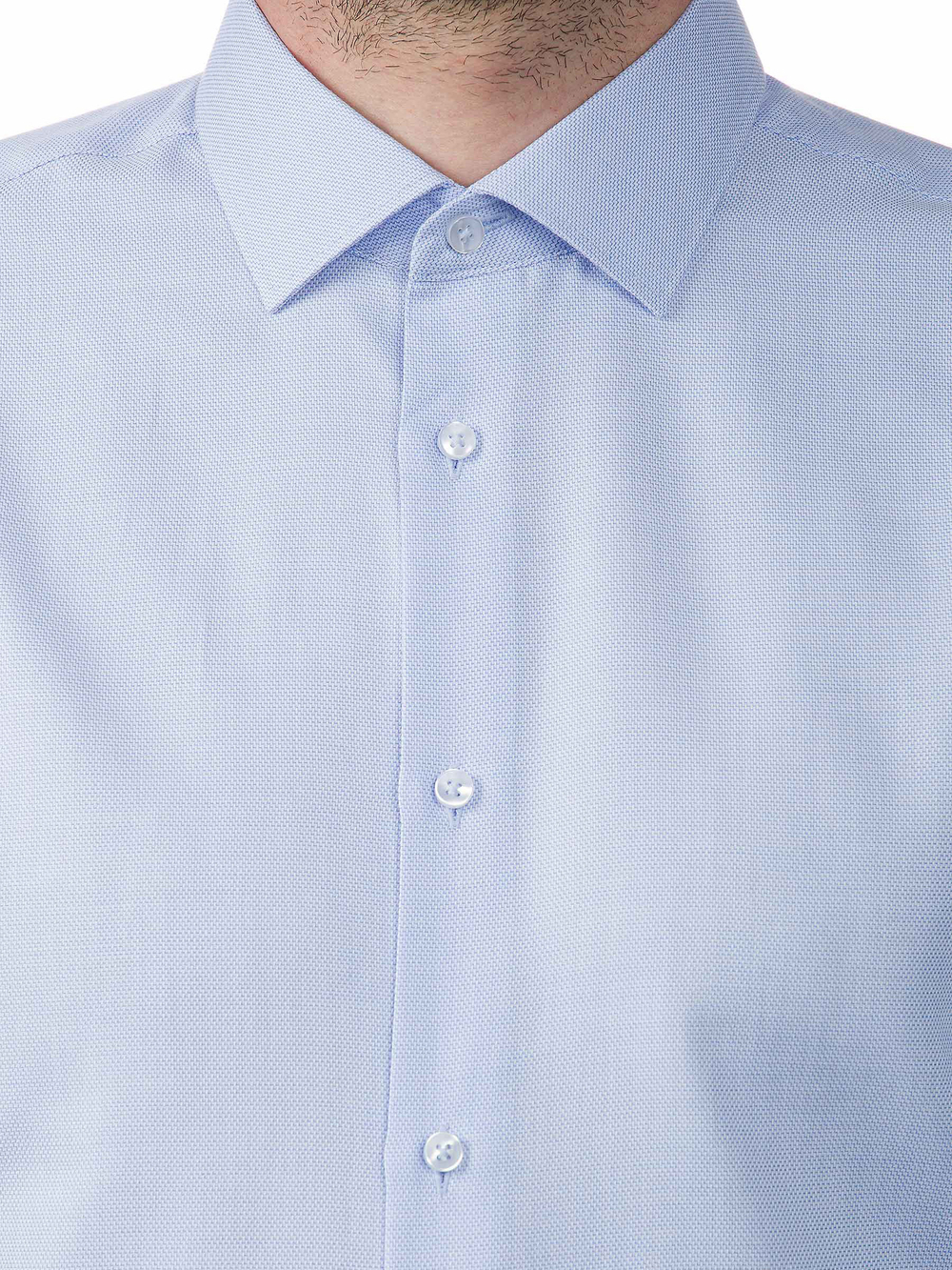 Сорочка мужская VESTER длинный рукав, цвет голубой, хлопок/пэ 515142 77