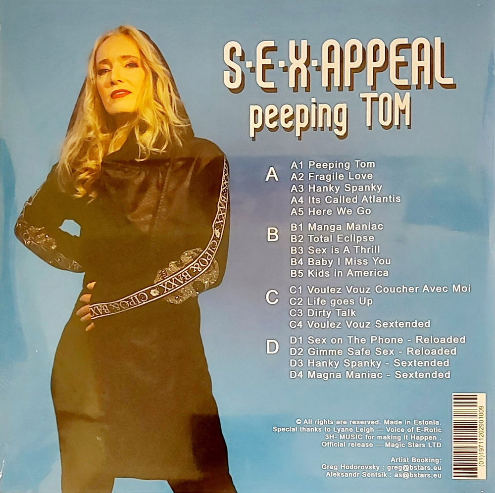 LP: S*E*X* Appeal — «Peeping Tom» (1999/2023) [2LP Blue Vinyl]