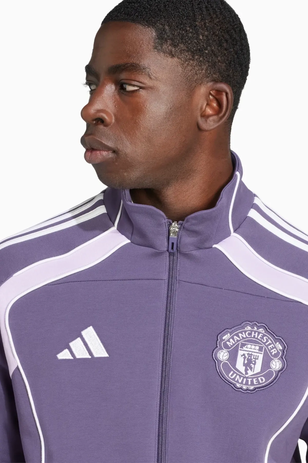 Кофта adidas Manchester United 25/26 Urban Purist Track - фиолетовый