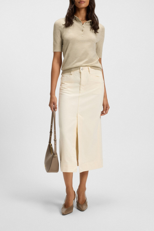 BOSS Поло из мериносовой шерсти