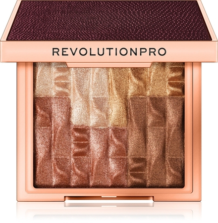 Revolution PRO Goddess Glow - Осветляющая и бронзирующая палитра, 8 g
