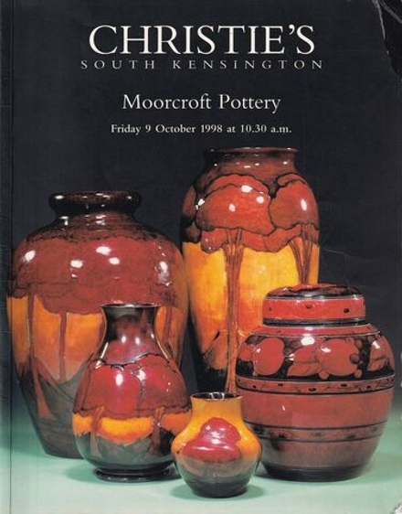 Каталог аукциона Christie's, Лондон, Керамика Moorcroft от 9 октября 1998 года
