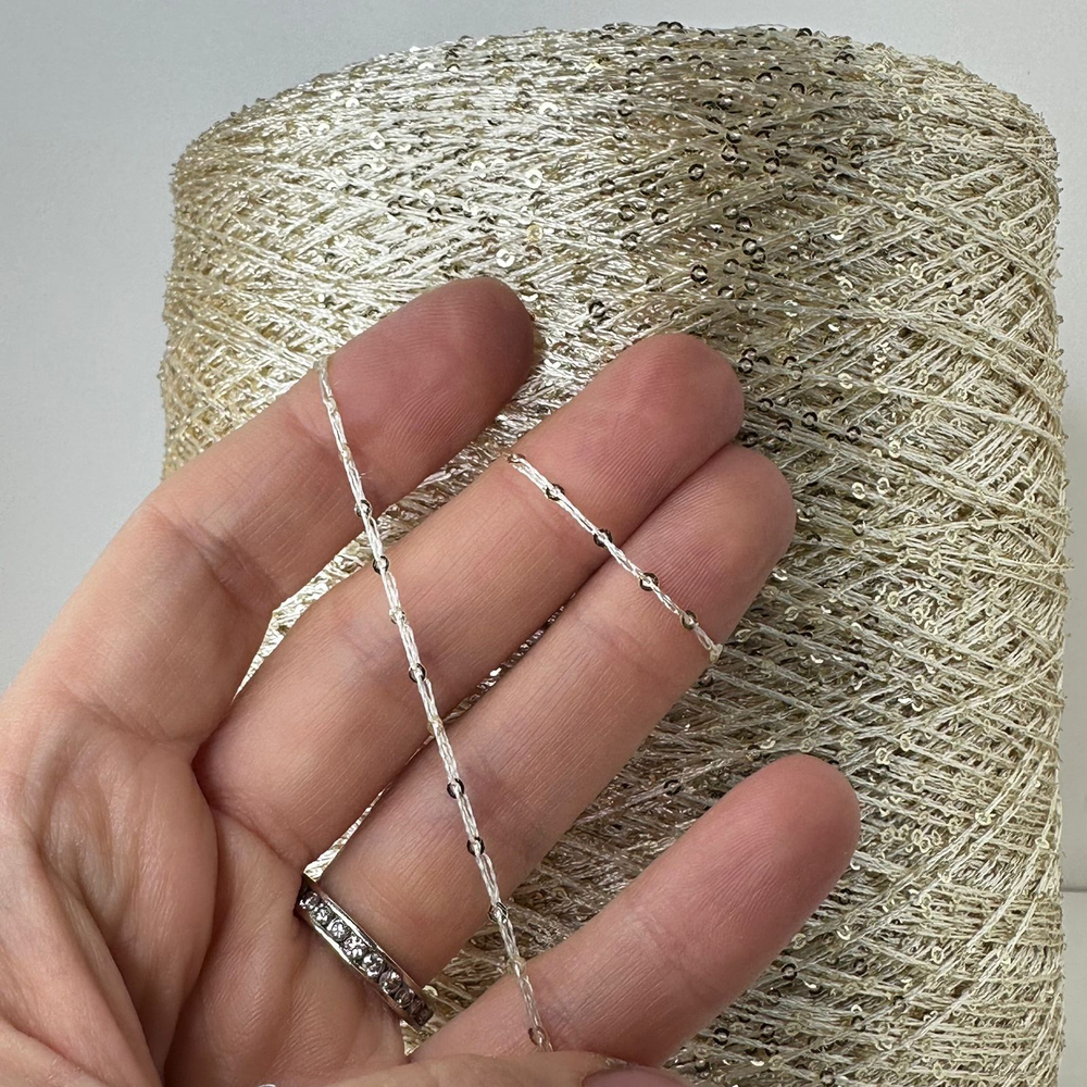 SEQUIN; п/а, пайетки; 400м/100гр; цвет: светлое золото