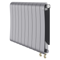 Радиатор биметаллический Royal Thermo Infinity 500 Silver Satin VR80 - 10 секц.