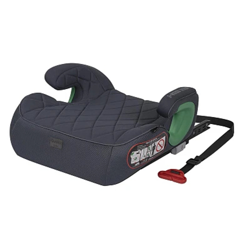 Автокресло бустер Indigo QuickFix Isofix группа 3 (22-36кг) серый-серая сетка