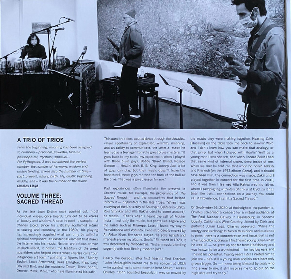 Trios Charles Lloyd / Sacred Thread (LP)