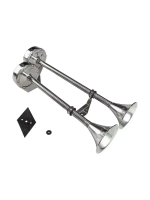 Сигнал 12В нерж. две трубы (400+460мм, 115 дБ)