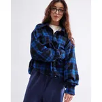 Рубашка БИЧ с шерстью клетка синяя