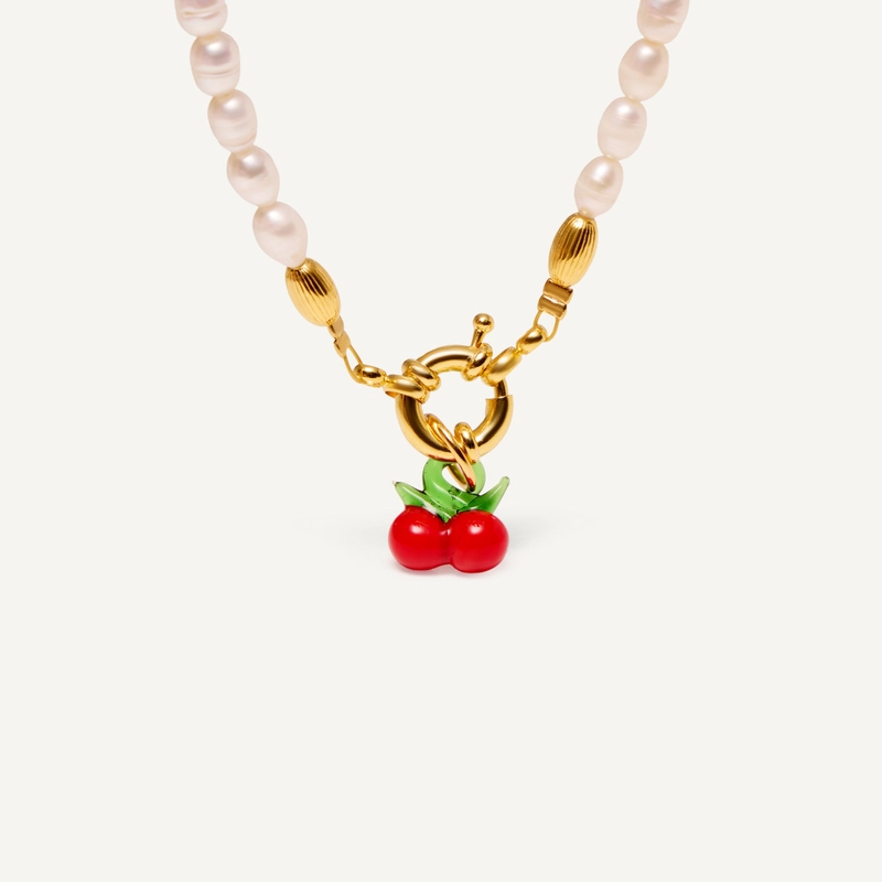 Колье Вишневое Мороженое