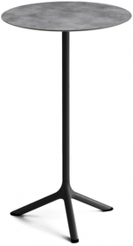 Стол ламинированный барный Scab Design Tripe, черный, цементный