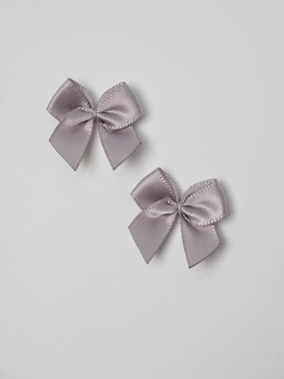 Бантик пришивной серый 2,5 см