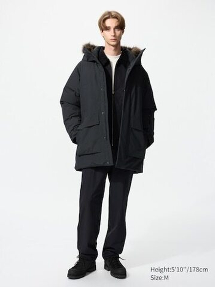 UNIQLO Ультратеплая пуховая куртка, черный