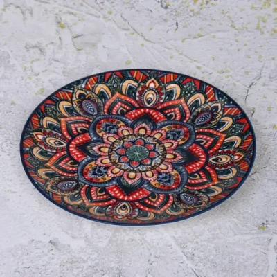 Тарелка керамическая «Марракеш» синяя 20,5*2,5см