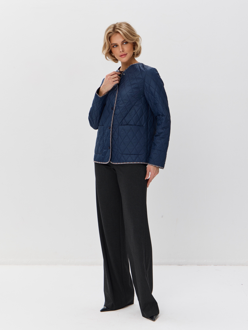 Куртка-жакет стеганая шанель на кнопках