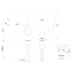Смеситель для раковины Lemark Swan (LM5406BG)