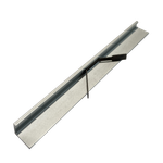 Микроплинтус для пола серебристый матовый, алюминиевый, 6×16×2500 мм