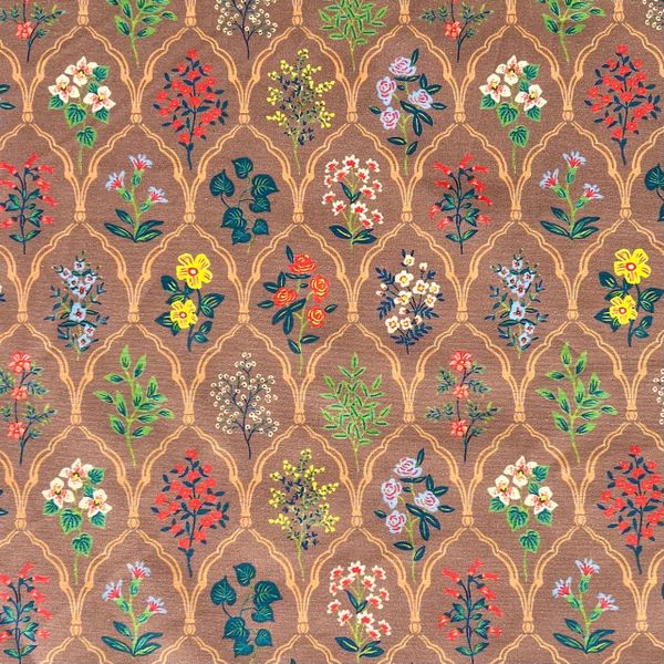 ЦВЕТОЧНЫЙ АРАБЕСК, 100% хлопок Handmade Fabrics 1
