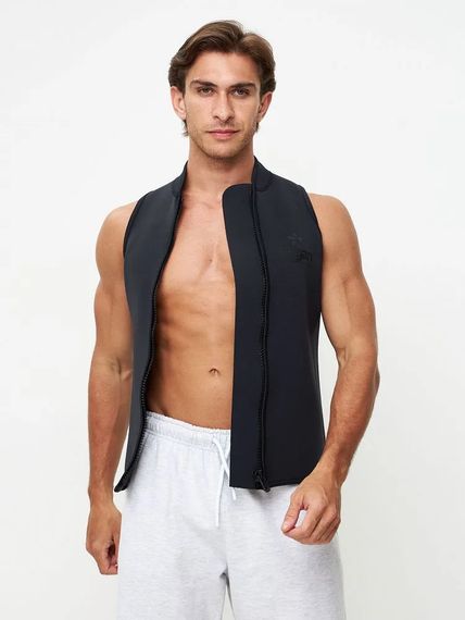 Жилет на молнии Sargan Black King черный 2 мм