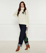 Кожаные ботильоны на каблуке BAILEY LAUREN RALPH LAUREN - коричневый(802937808)