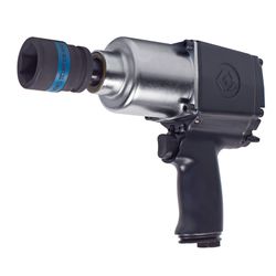 KING TONY (P33621-075B) Гайковерт пневматический ударный 3/4", 1085 Нм, в комплекте 3 ударные головки