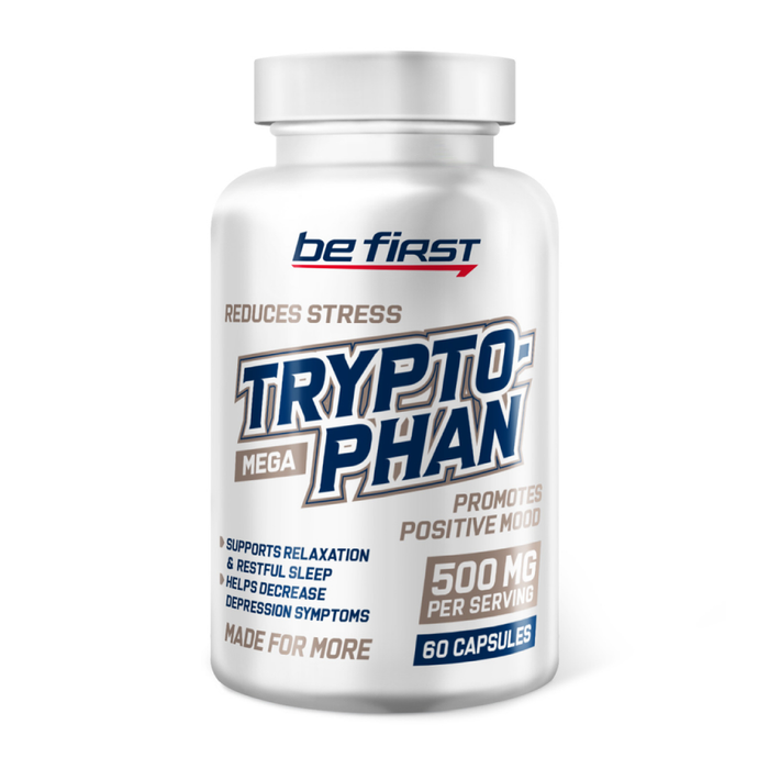 Триптофан, Tryptophan, Be First, 60 капсул