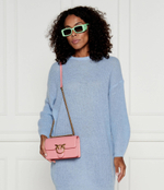 Кожаная сумка через плечо LOVE ONE MINI Pinko - розовый(100074 A0F1)