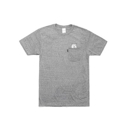 Футболка Ripndip SP24 Lord Nermal S/S Pocket Tee Heather Grey
