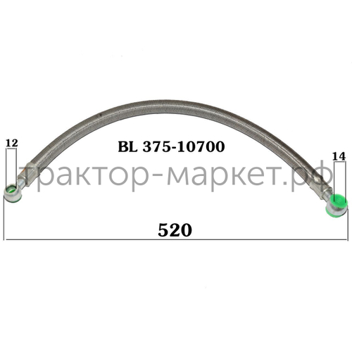 Топливопровод от помпы подкачки к фильтру КМ385BT/LL380BT