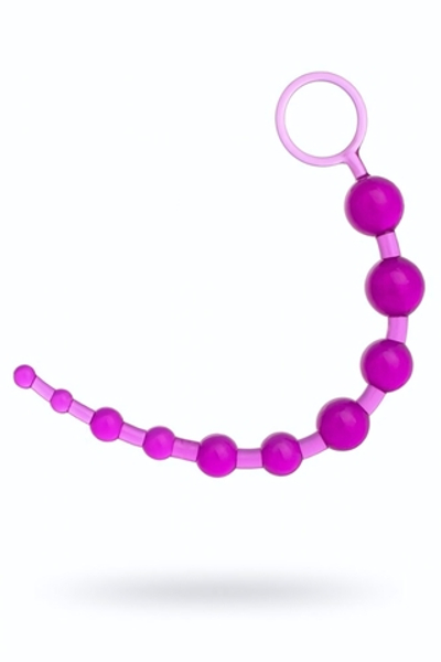 Анальная цепочка фиолетовая ToyFa 26 см