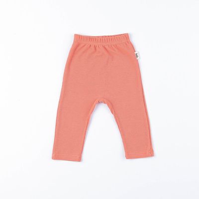 Ribbed leggings 3-18 months - Coral