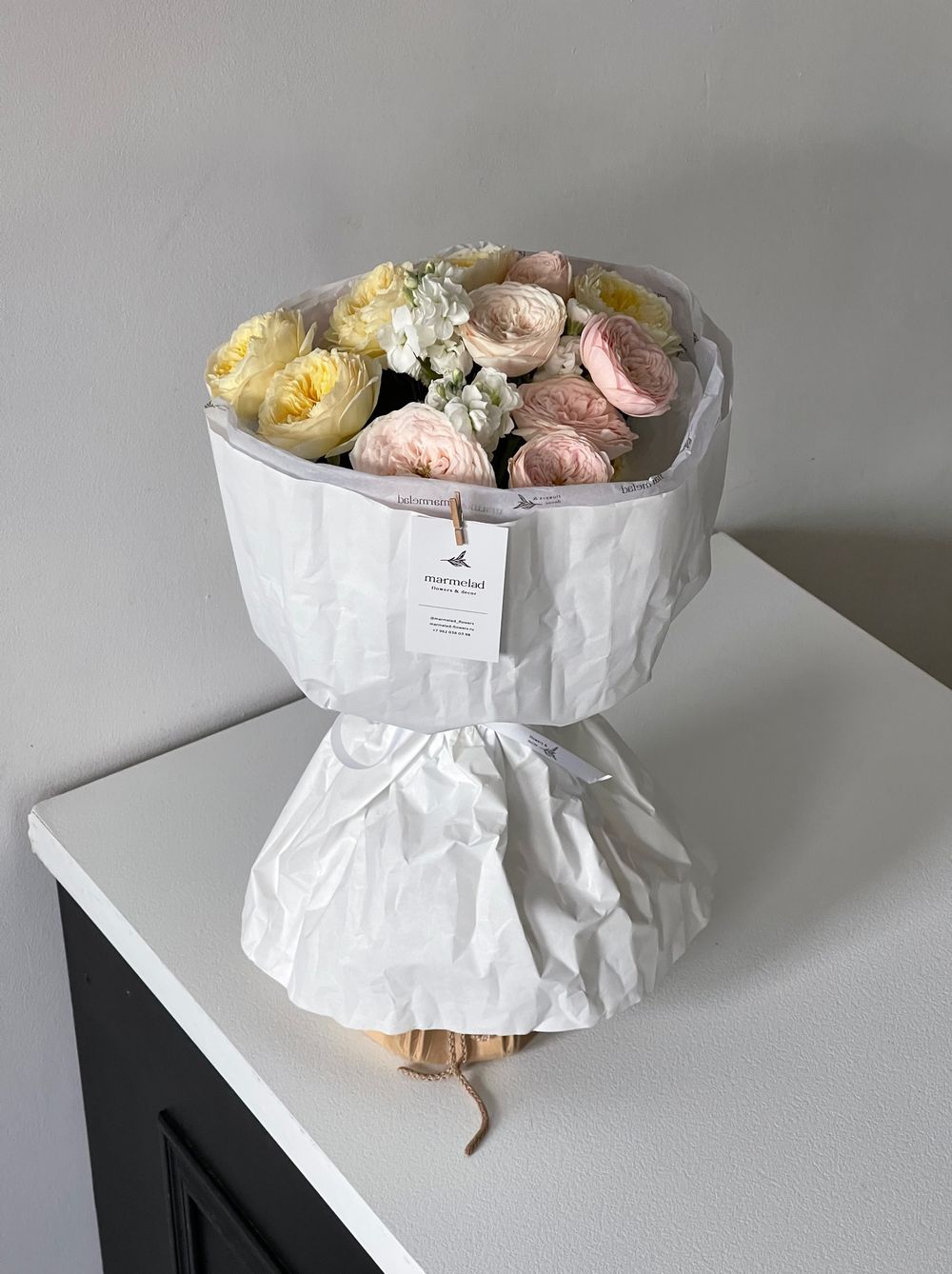 Букет сборный нежный с маттиолой