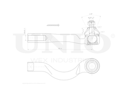 Наконечник рулевой правый UNIO SSP-10017