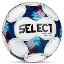 Мяч футб. SELECT Brillant Replica V25, 0994871002 р.4, 32п, ТПУ, маш.сш, бело-сине-голубой