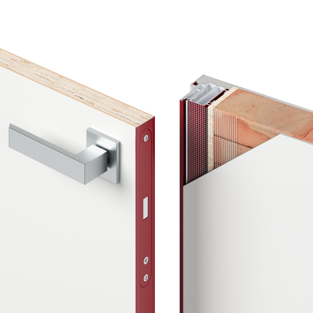 Скрытая Дверь Эстер АК 600/700х2000 с алюминиевой кромкой