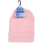 Шапка зимняя «ZIMA», бинни, цвет розовый, 58р (лейбл Ultramarine)