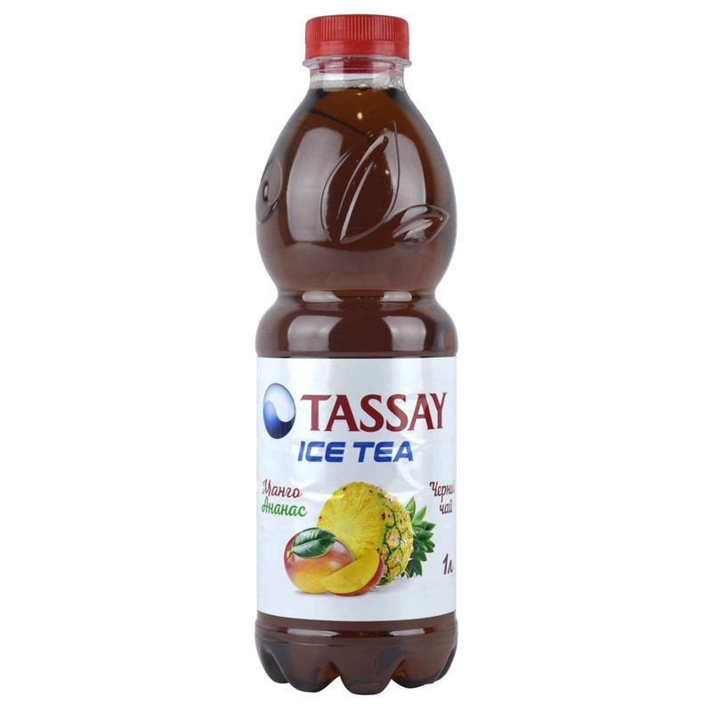 Чай TASSAY ICE TEA черный Манго и Ананас 1 л/бут 6 бут/кор