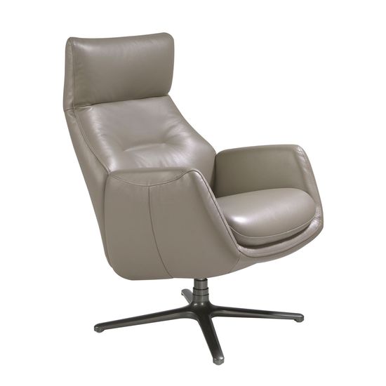 Вращающееся кресло 5092/KF-A001-M5655 кожаное с откидной спинкой Испания 