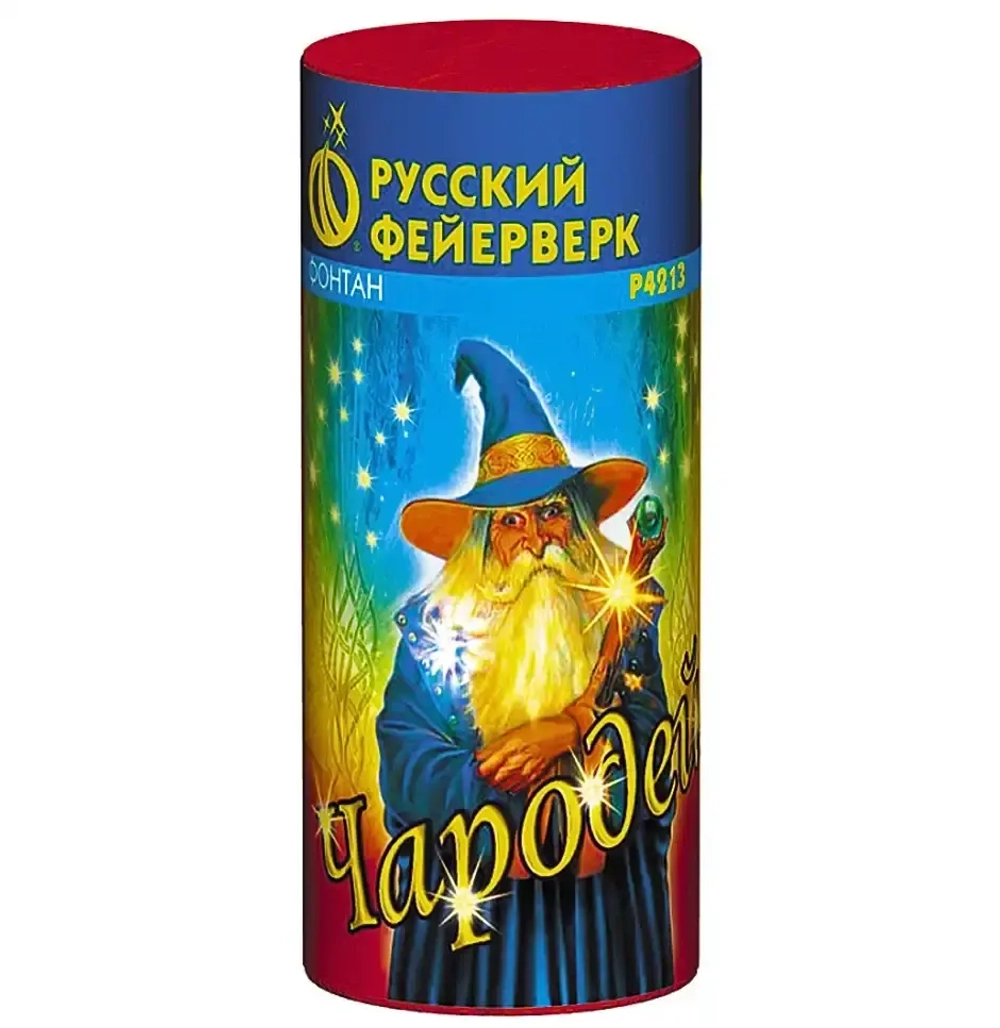 P4213 Чародей — пиротехнический фонтан с огненным пламенем и треском, 30 секунд.
