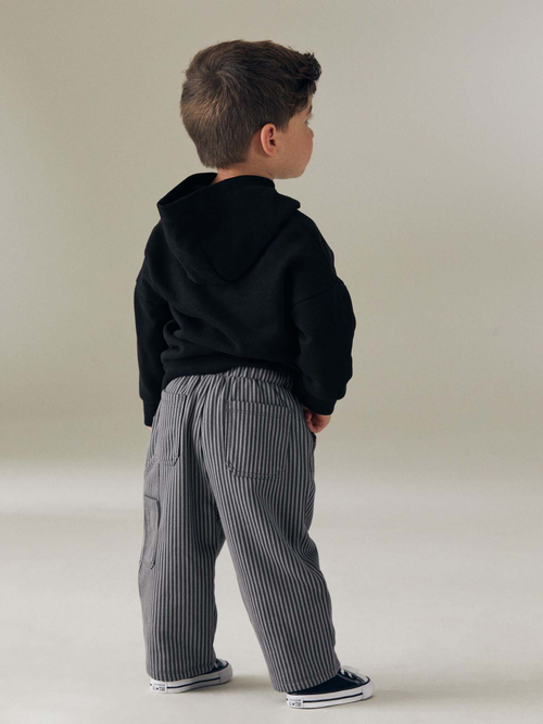 Толстовка с капюшоном и брюки в комплекте для мальчика Next B83-712, Черный, Серый